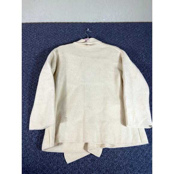 Vintage Escada Margaretha Ley Ribbed Open Front Wool Cardigan Womens 40 Yellow - Picture 2 of 16